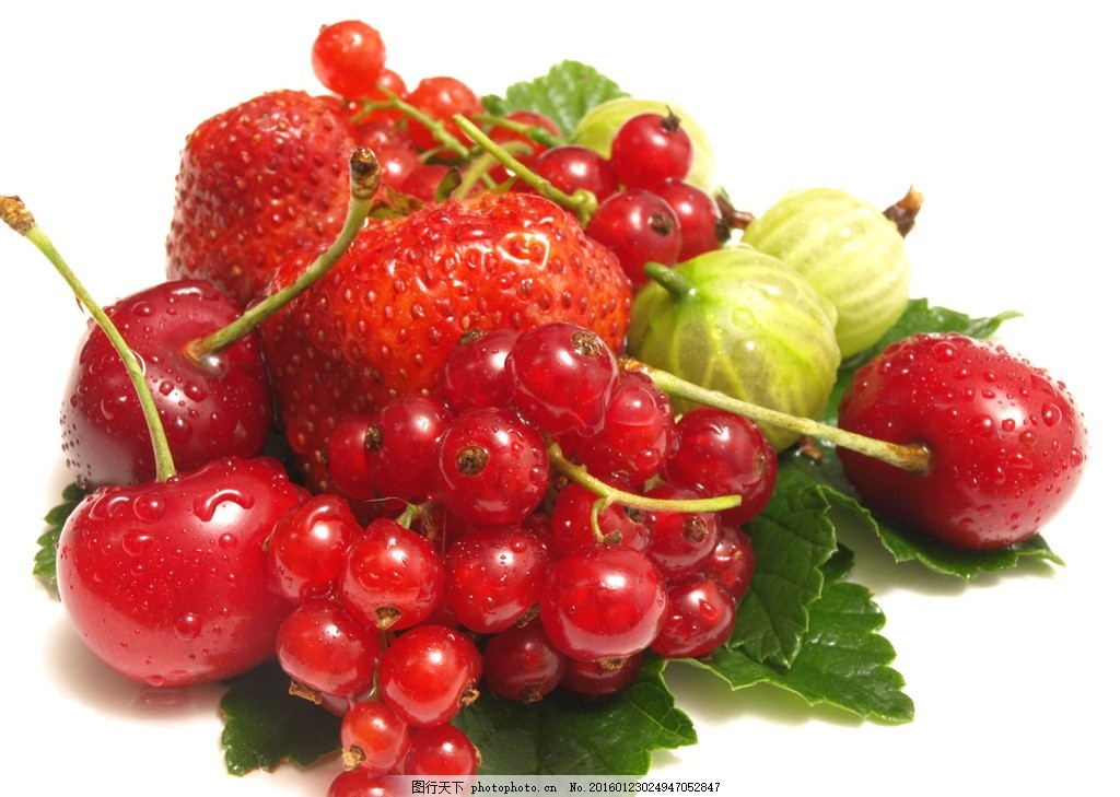 櫻桃與草莓 水果圖里的文化韻味與生活雅趣